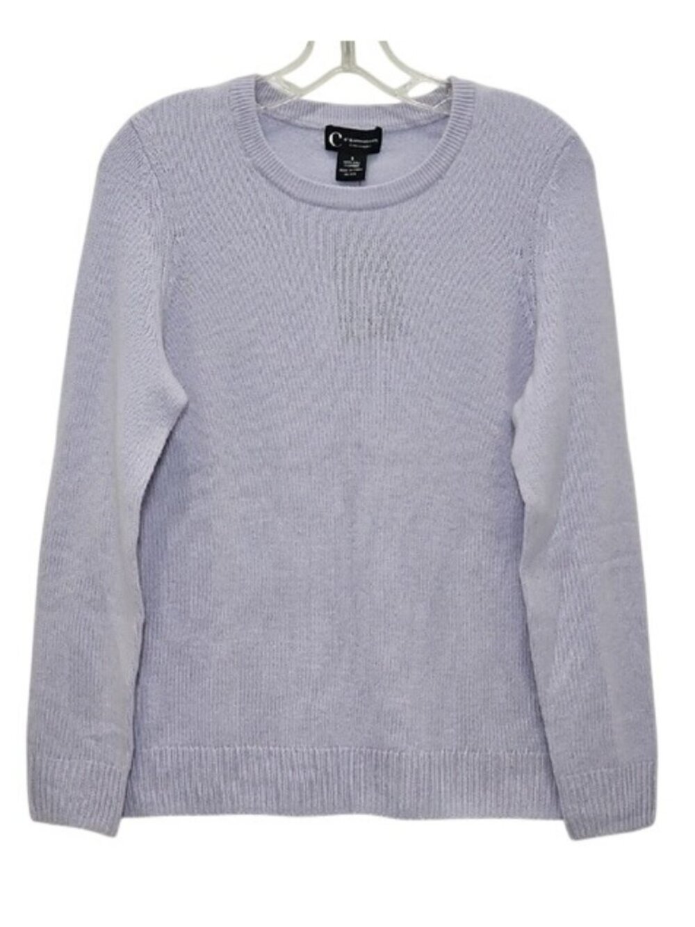 C By Bloomingdales 100% 2-Ply Cashmere Crew Neck Sweater XL New Preppy